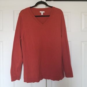 Croft and Barrow 1X Burnt Orange Sweater